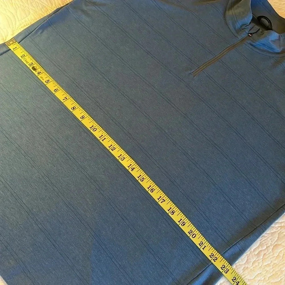 PrAna Pullover 1/4 Zip Stretch Pullover Men’s XL Blue Watchtower Long Sweatshirt - Picture 11 of 15